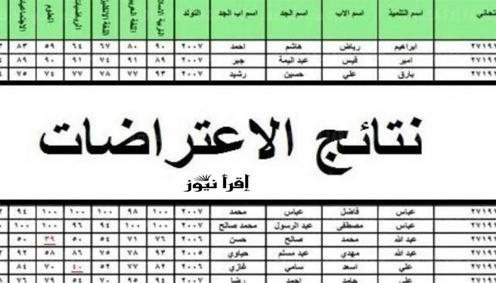 رابط results.mlazemna.com نتائج اعتراضات الثالث المتوسط 2022 العراق الدور الاول عبر موقع نتائجنا الرسمي